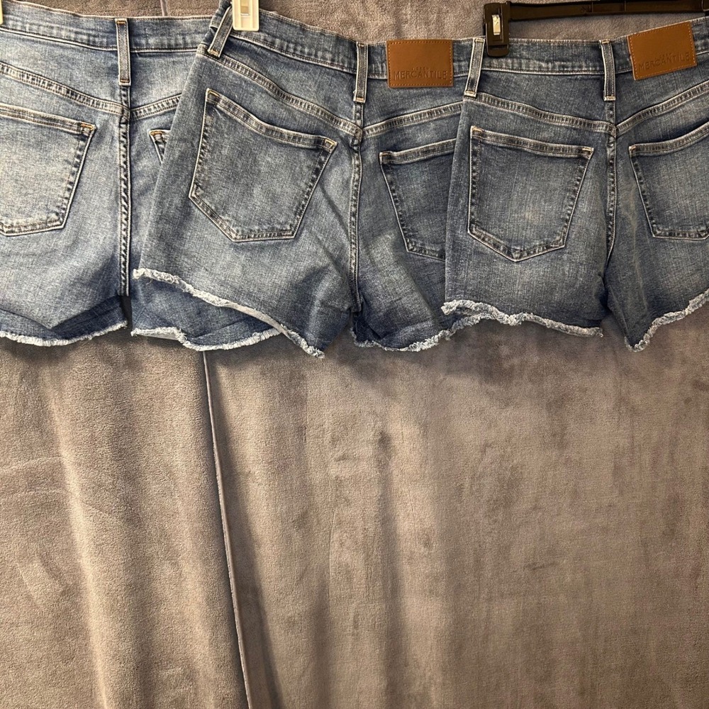 J Crew Shorts Bundle 3 Pair Womens 24-25 Cutoff Blue Jean Denim Daisy Duke